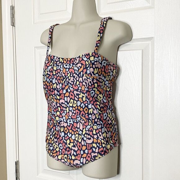 Summersalt Womens Size 10 Oasis Leopard Print One-Piece Swimsuit Multicolor - Picture 13 of 14